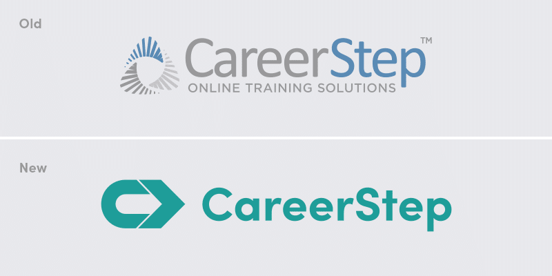CareerStep's Old Logo aligns with our parent company—Carrus. updated to